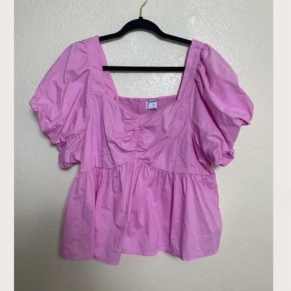 Puff Sleeve Ruched Sweetheart Cottage Chic Glam Party Classy Fairy Blouse Top